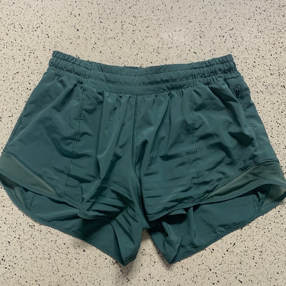 COPY - Green Hotty Hot 4inch low waist ” lululemon shorts